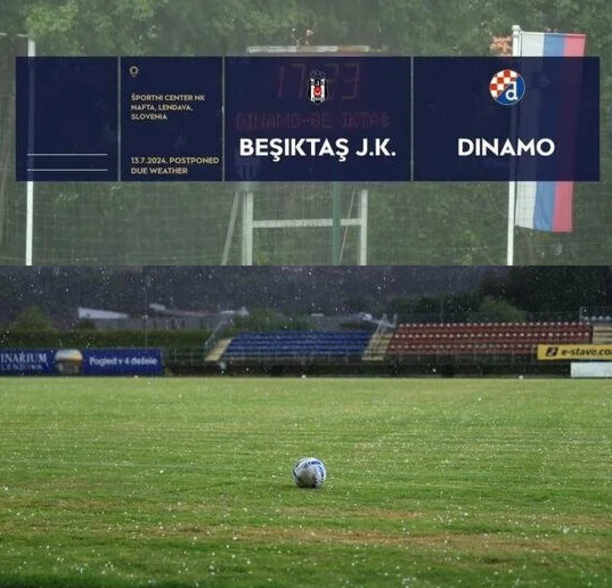 Beşiktaş ve Dinamo Zagreb Maçı Hava Şartları Nedeniyle İptal Edildi