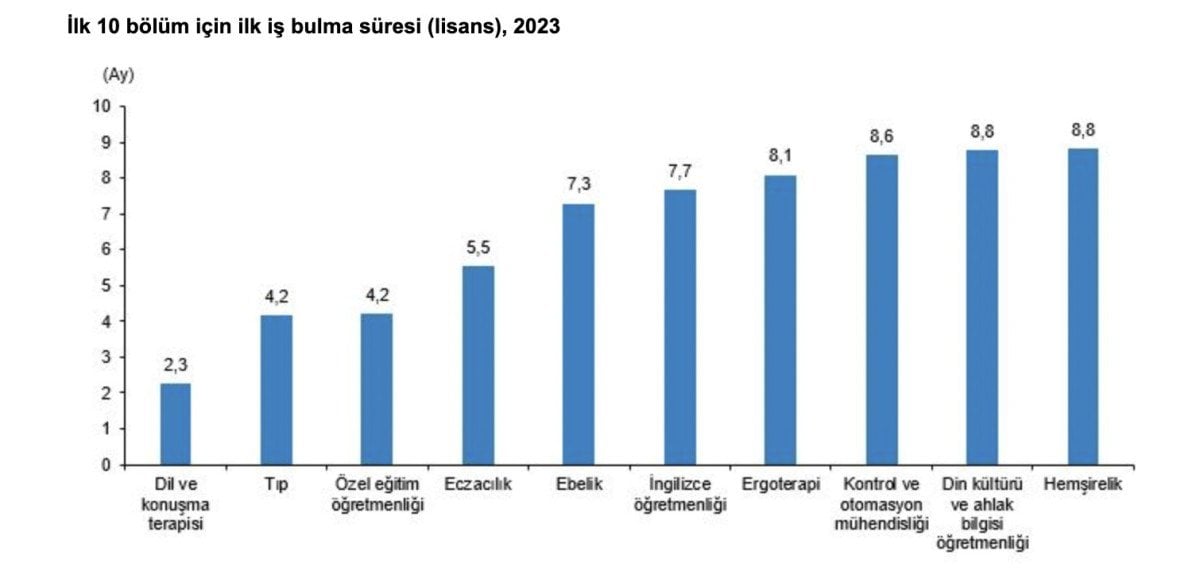 TÜİK Yükseköğretim İstihdam Göstergeleri 2023