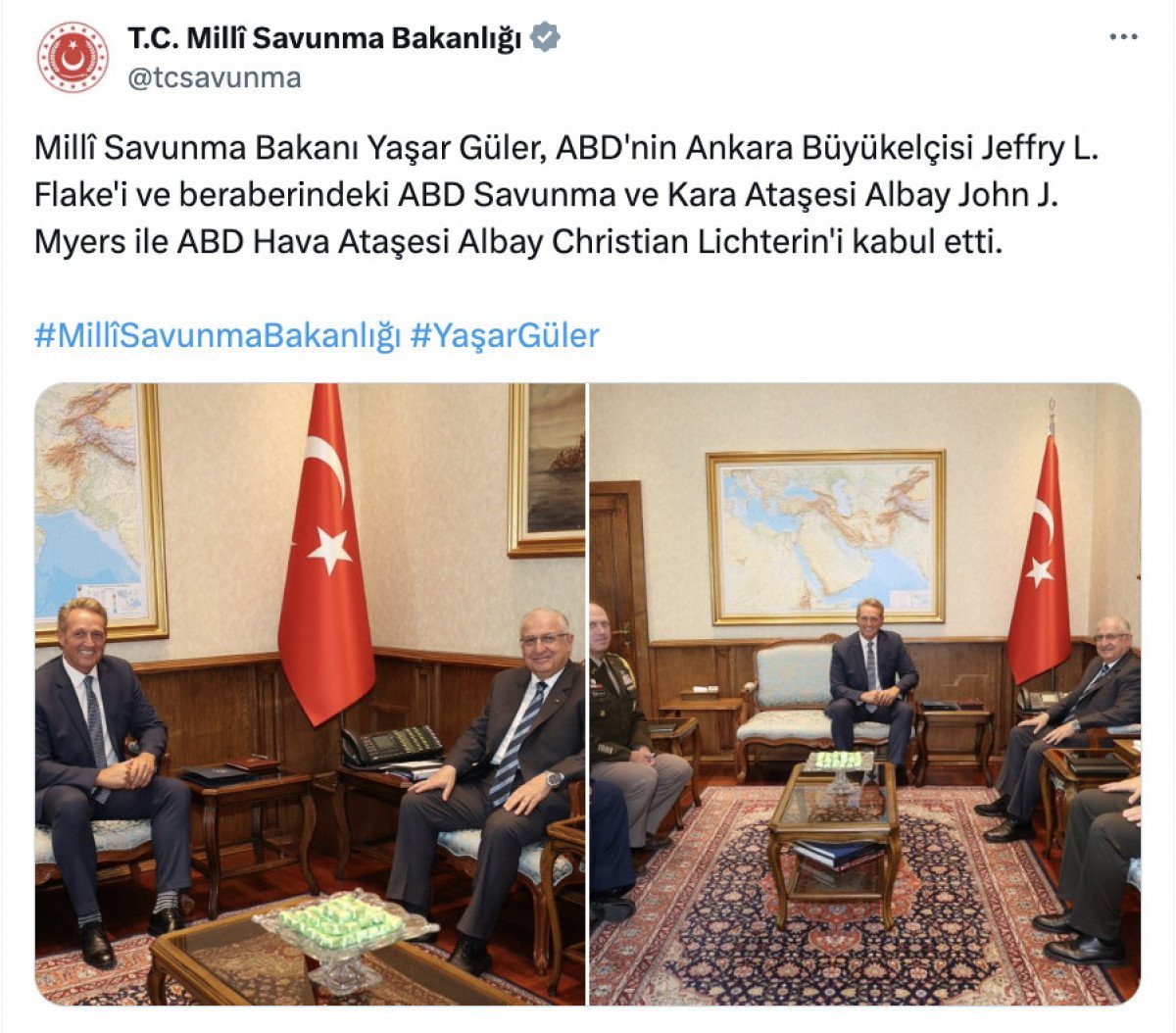 Türkiye ve ABD Arasında Savunma Alanında Önemli Görüşme