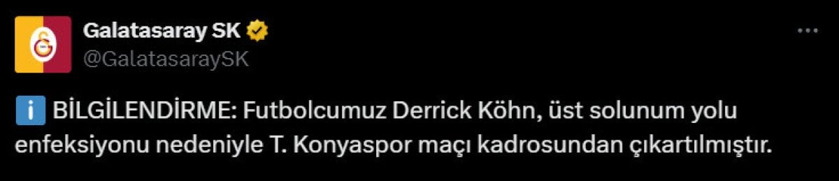 Galatasaray, Konyaspor ile Karşılaşıyor