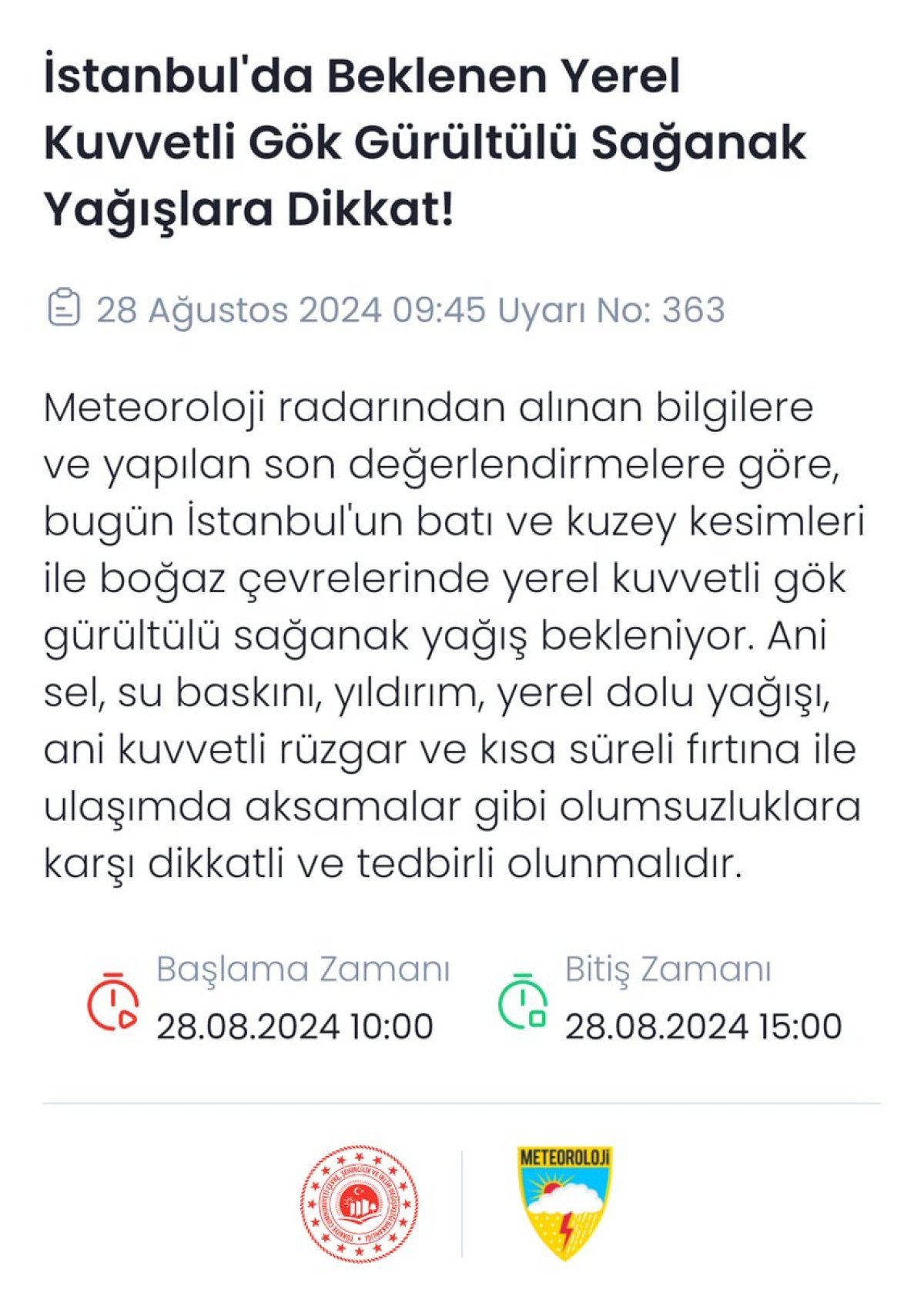 İstanbul'da Kuvvetli Yağışlar Altyapıyı Zorladı