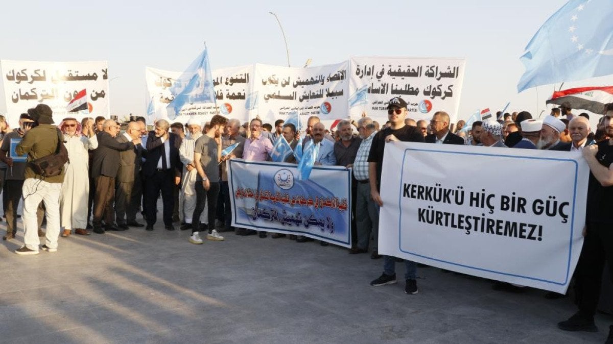 Kerkük'te Türkmen Protestosu