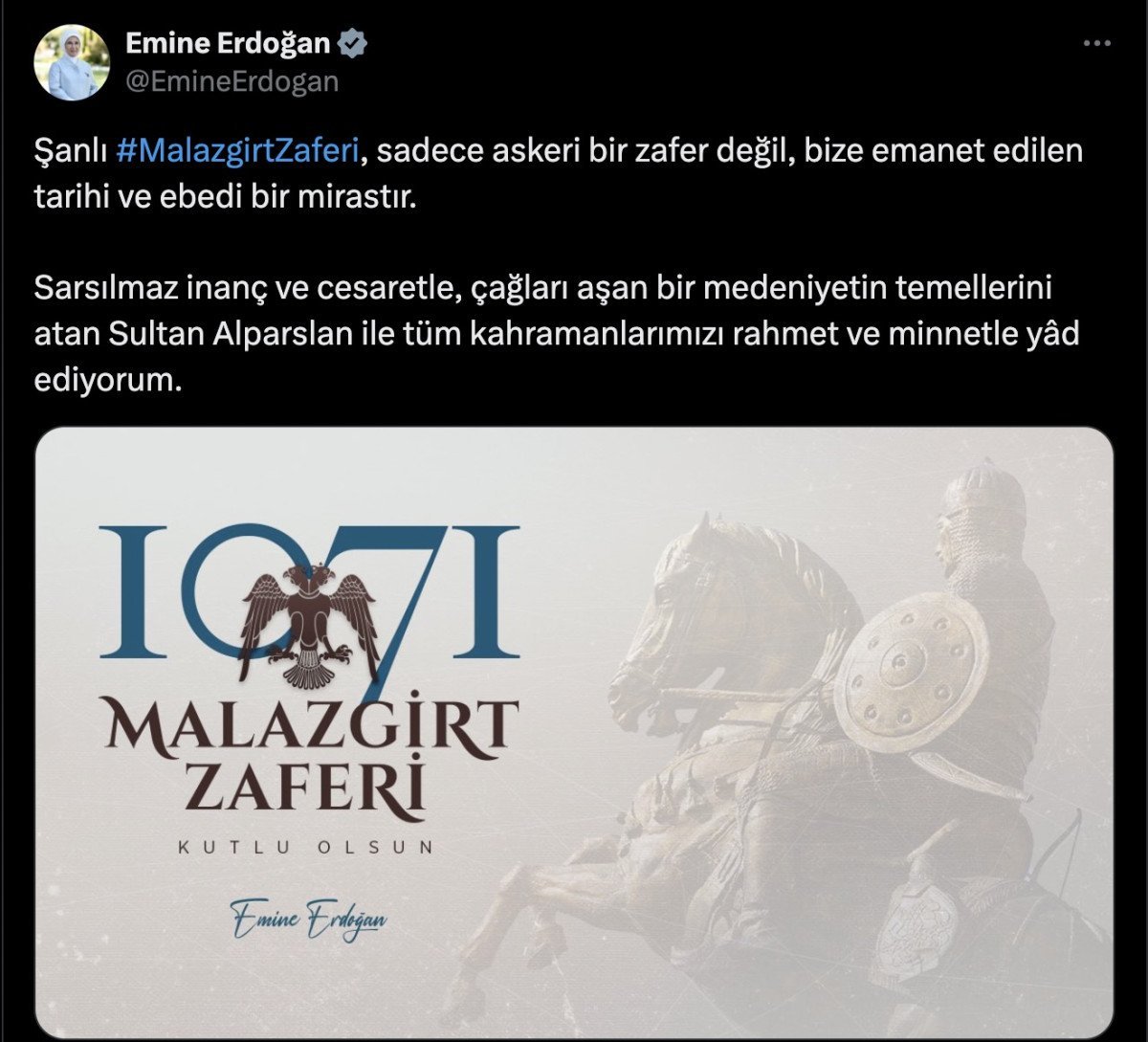 Malazgirt Zaferi'nin 953. Yıl Dönümü Kutlanıyor