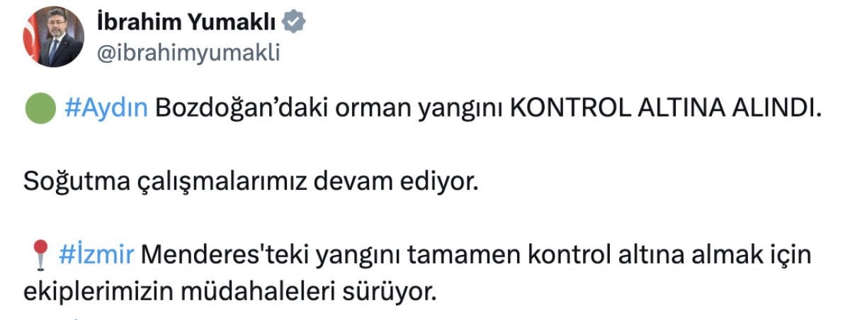 Türkiye'deki Orman Yangınları ve Mücadele Çalışmaları